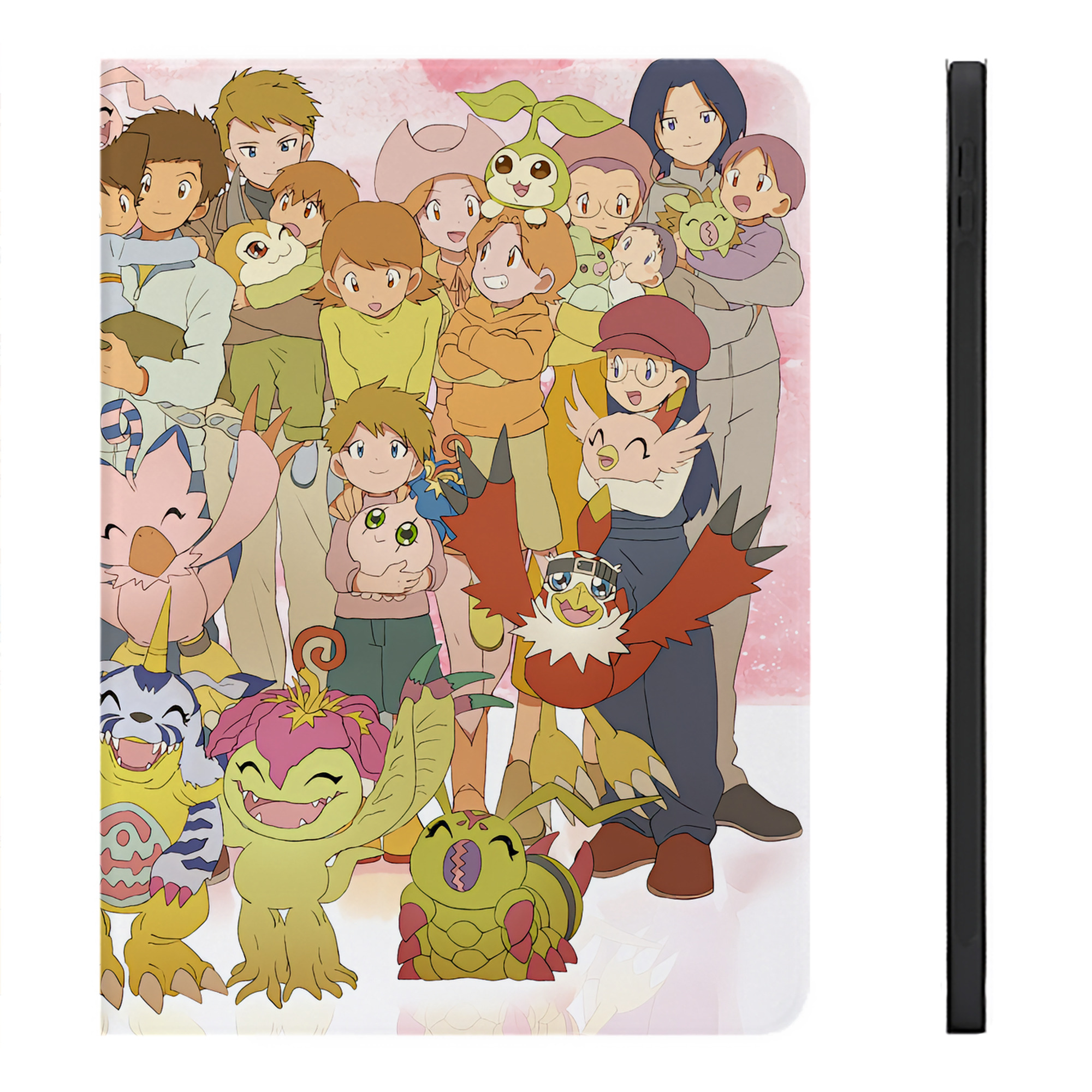 （画像用） Digimon デジタルモンスター/デジモン IPadケース ペンホルダー付き ブックスタイルデザイン